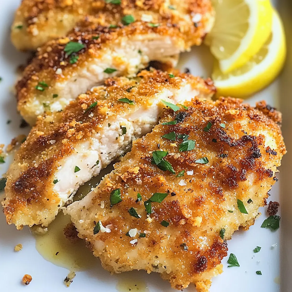Knuspriges Knoblauch-Parmesan-Hühnchen