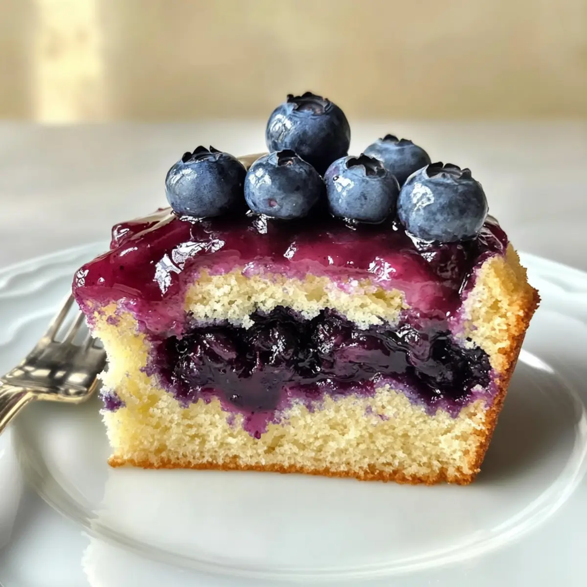 Einfache Blaubeerkompott Kuchen- und Cupcake-Füllung