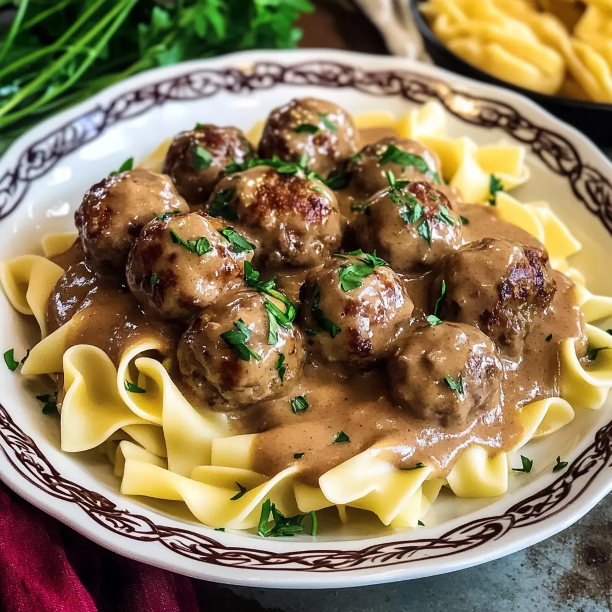 Schwedische Fleischbällchen und Soße