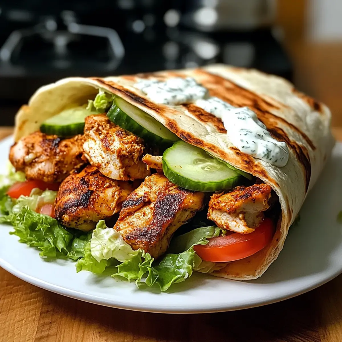 Authentisches Hähnchen Shawarma