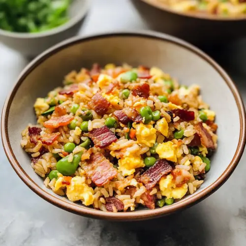 Frühstücks gebratener Reis