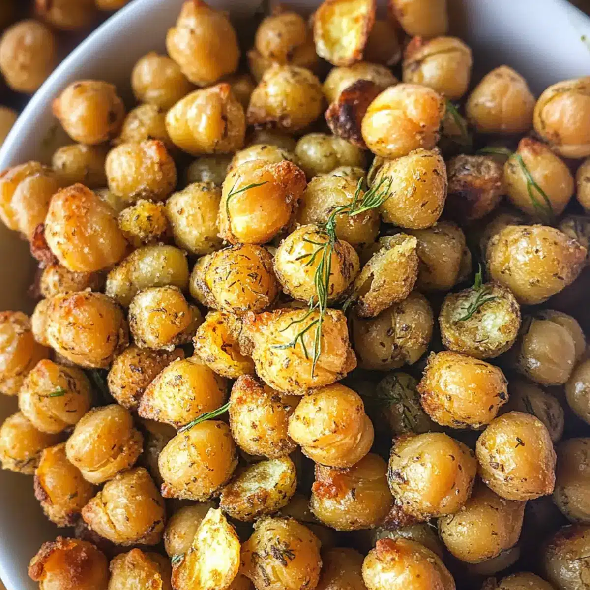 Dillgurken geröstete Kichererbsen