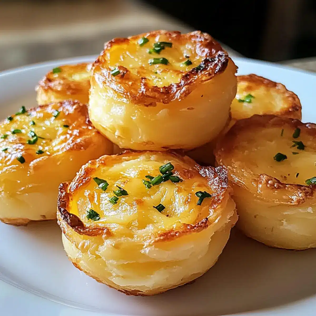 Goldene Käsige Kartoffel-Puffer Bissen