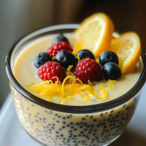Zitronencreme Chia Pudding