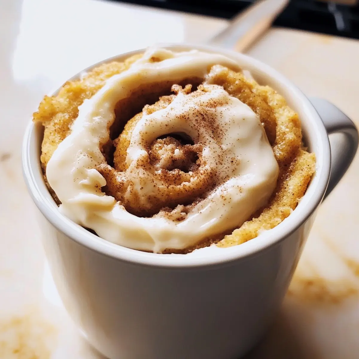 Protein Zimt Rolle Tasse Kuchen