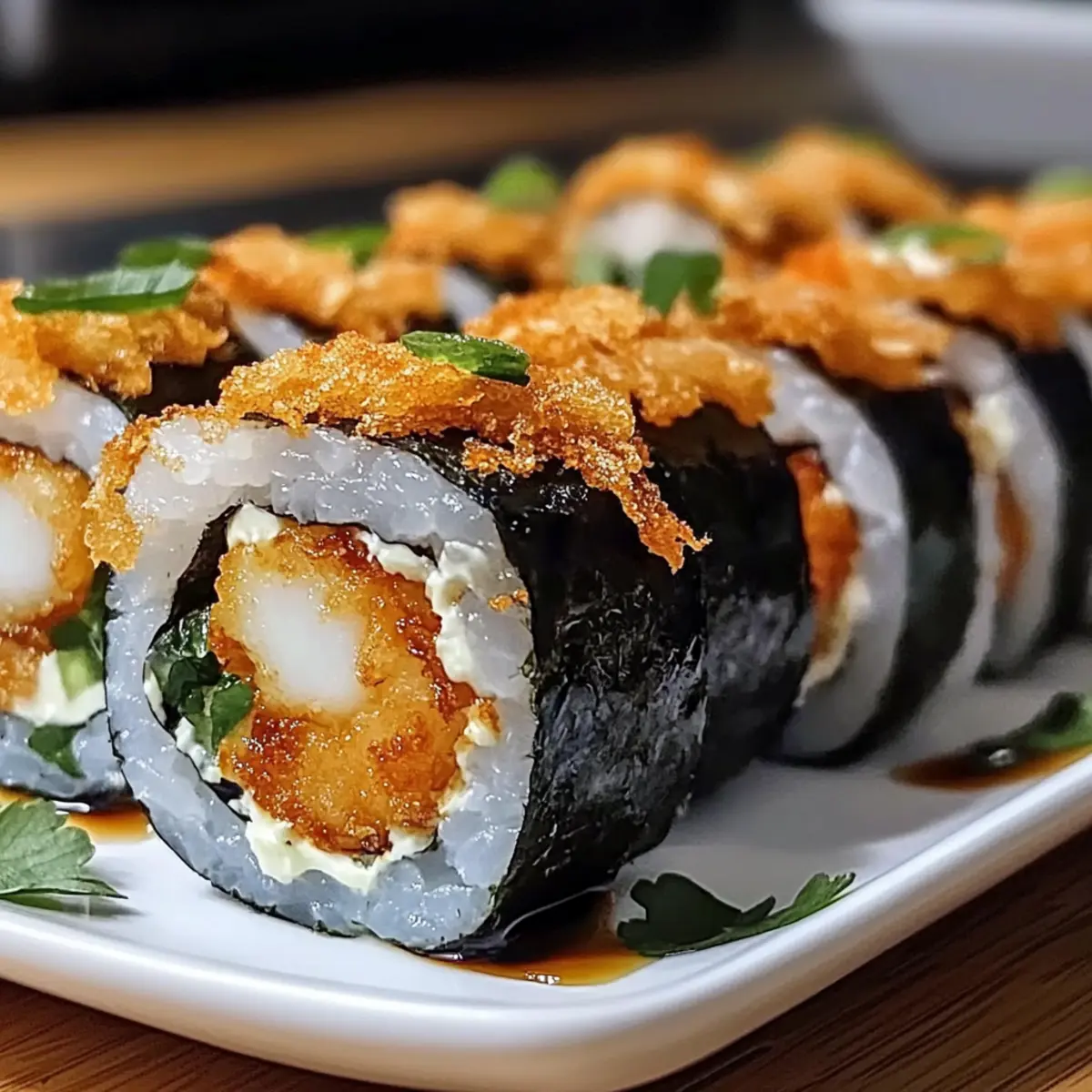 Shrimp-Tempura-Rolle