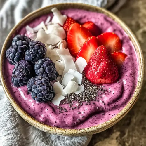 Erdbeere Acai Smoothie Schüssel