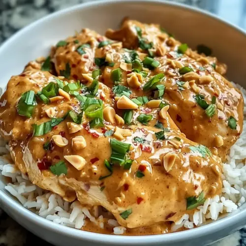 Thai Erdnuss Hähnchen