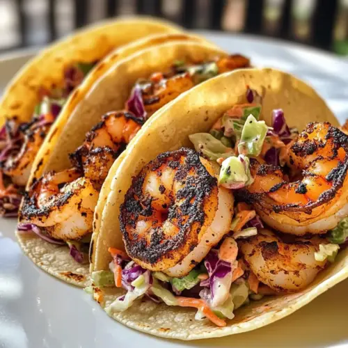 Schwarzgebratene Garnelen Tacos mit Kohl салат