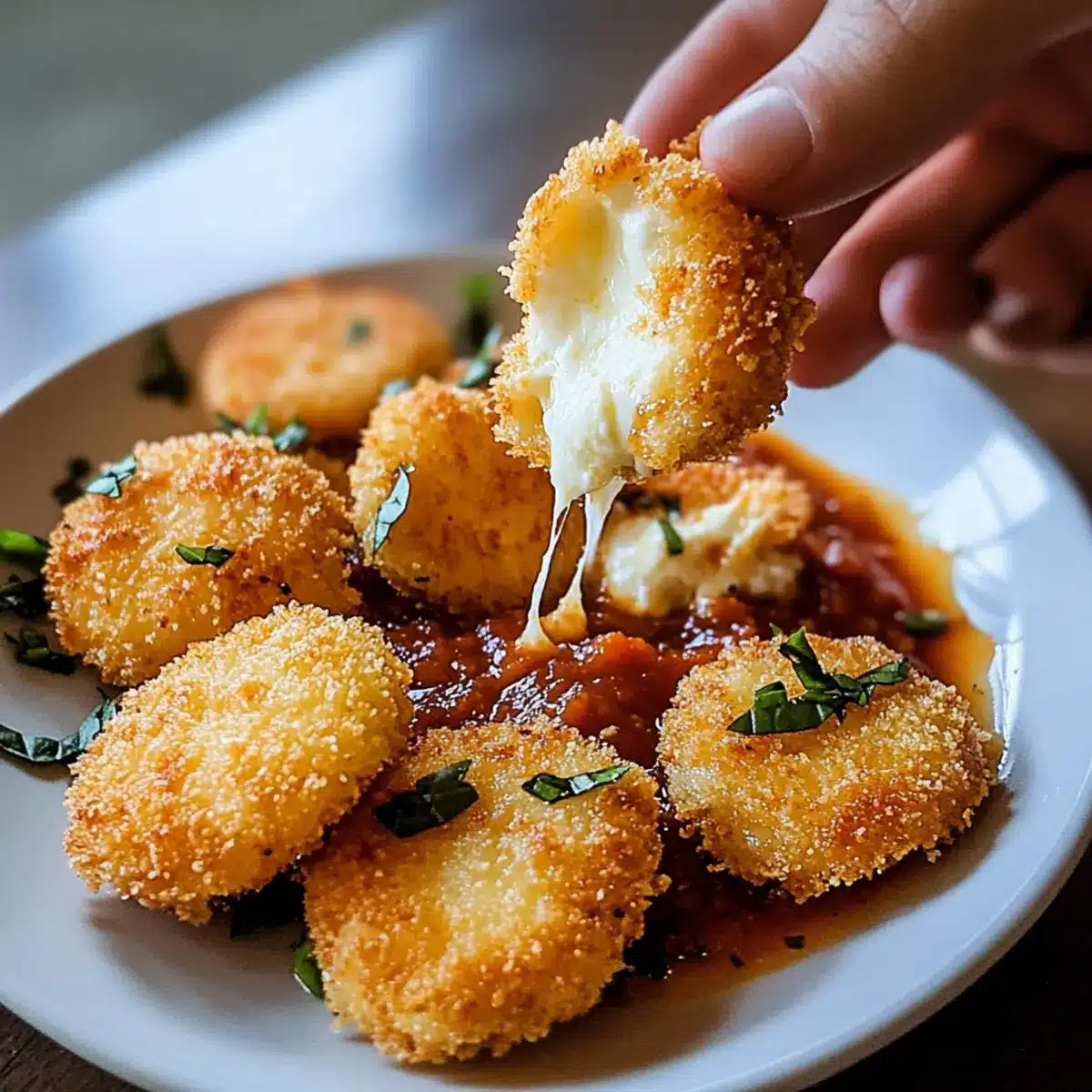 Blackstone frittierter Mozzarella