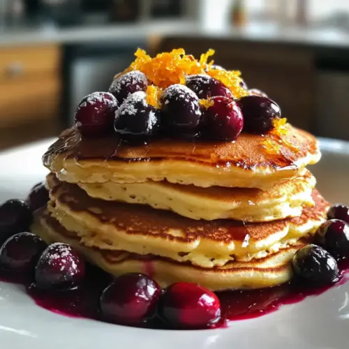 Cranberry Orange Ricotta Pfannkuchen