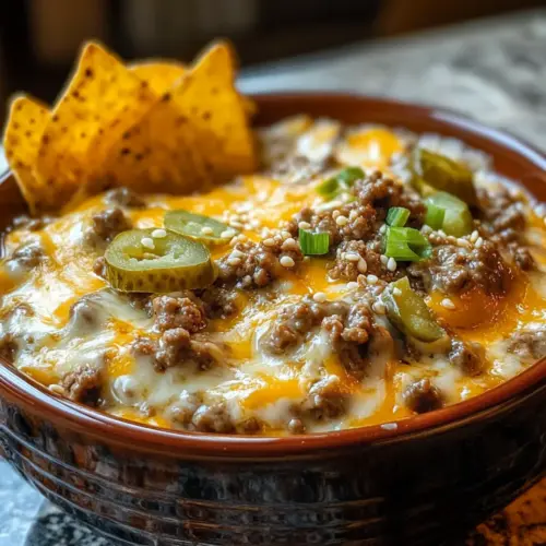 Crockpot Big Mac Dip Crockpot Big Mac Dip