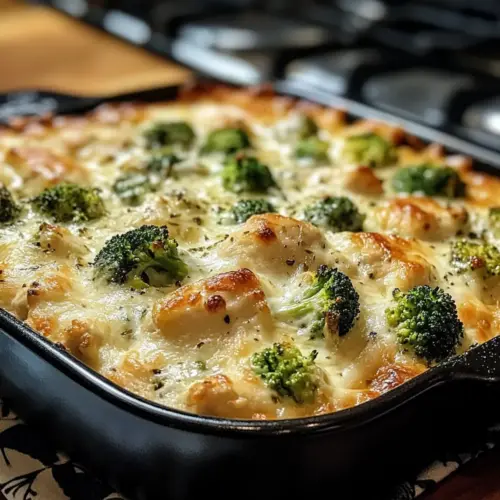 Keto Hühnchen Alfredo Brokkoli