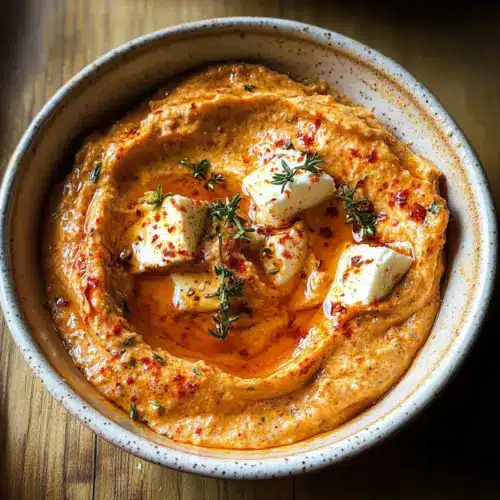 Geröstete Paprika Feta Dip
