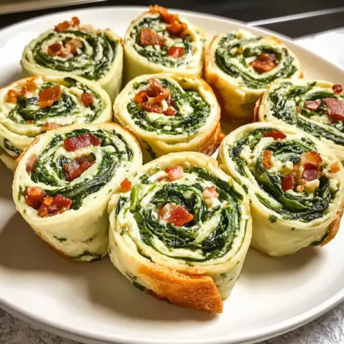 Spinat Dip Pinwheels