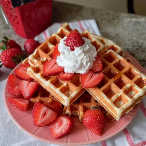 Erdbeerwaffeln