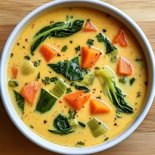 Cremige Frühlingsgemüsesuppe