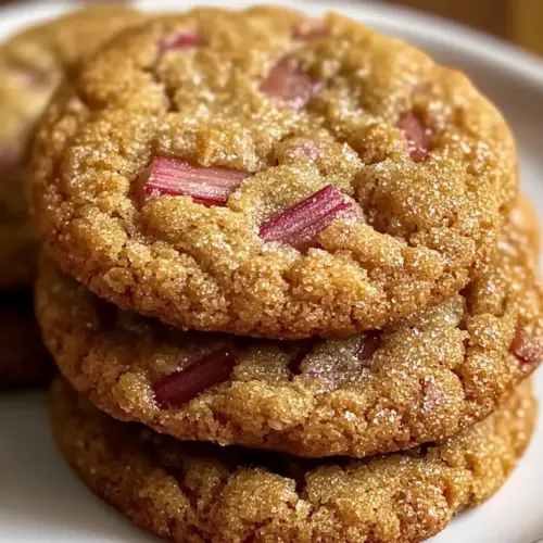 Einfache Braune Zucker Rhabarber Kekse