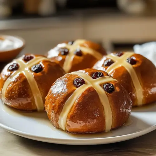 Einfache Heiße Kreuzbrötchen