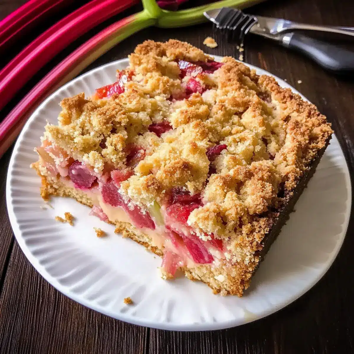 Rhabarber Frühstückskuchen Rezept