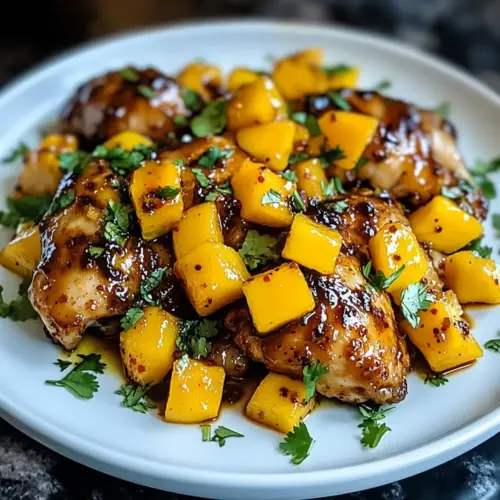 Scharfes Mango-Hühnchen