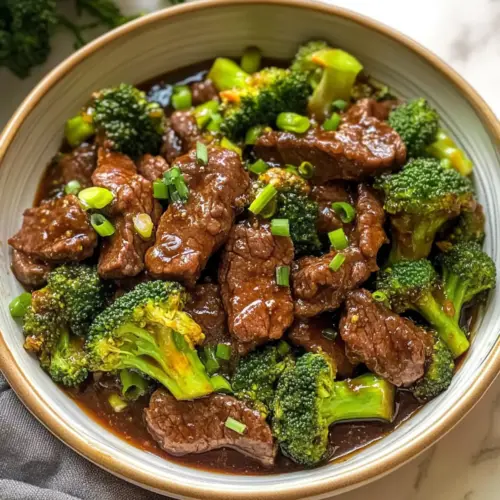Rindfleisch und Brokkoli