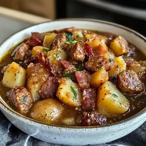 Kochwurst und Speck Eintopf Rezept