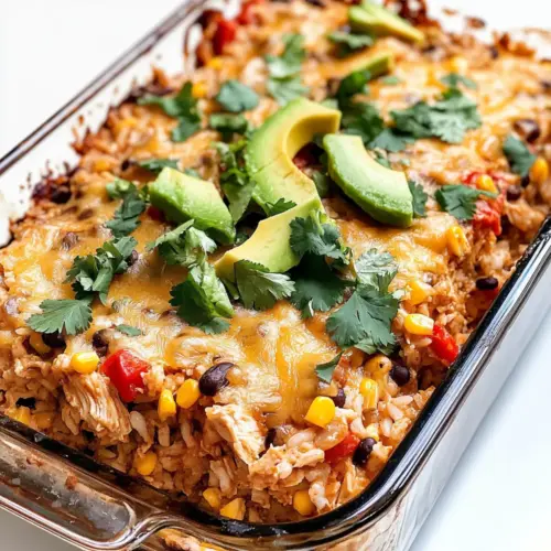 Einfache Hähnchen-Burrito-Auflauf
