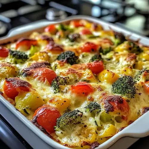 High-protein vegetable casserole for healthy connoisseurs