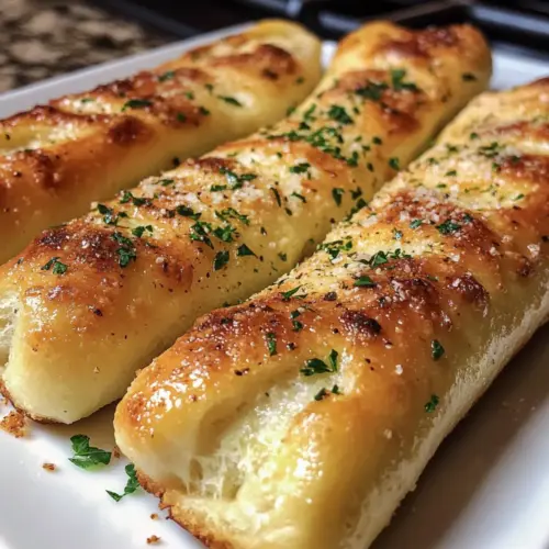Buttrige Knoblauchbrotstangen