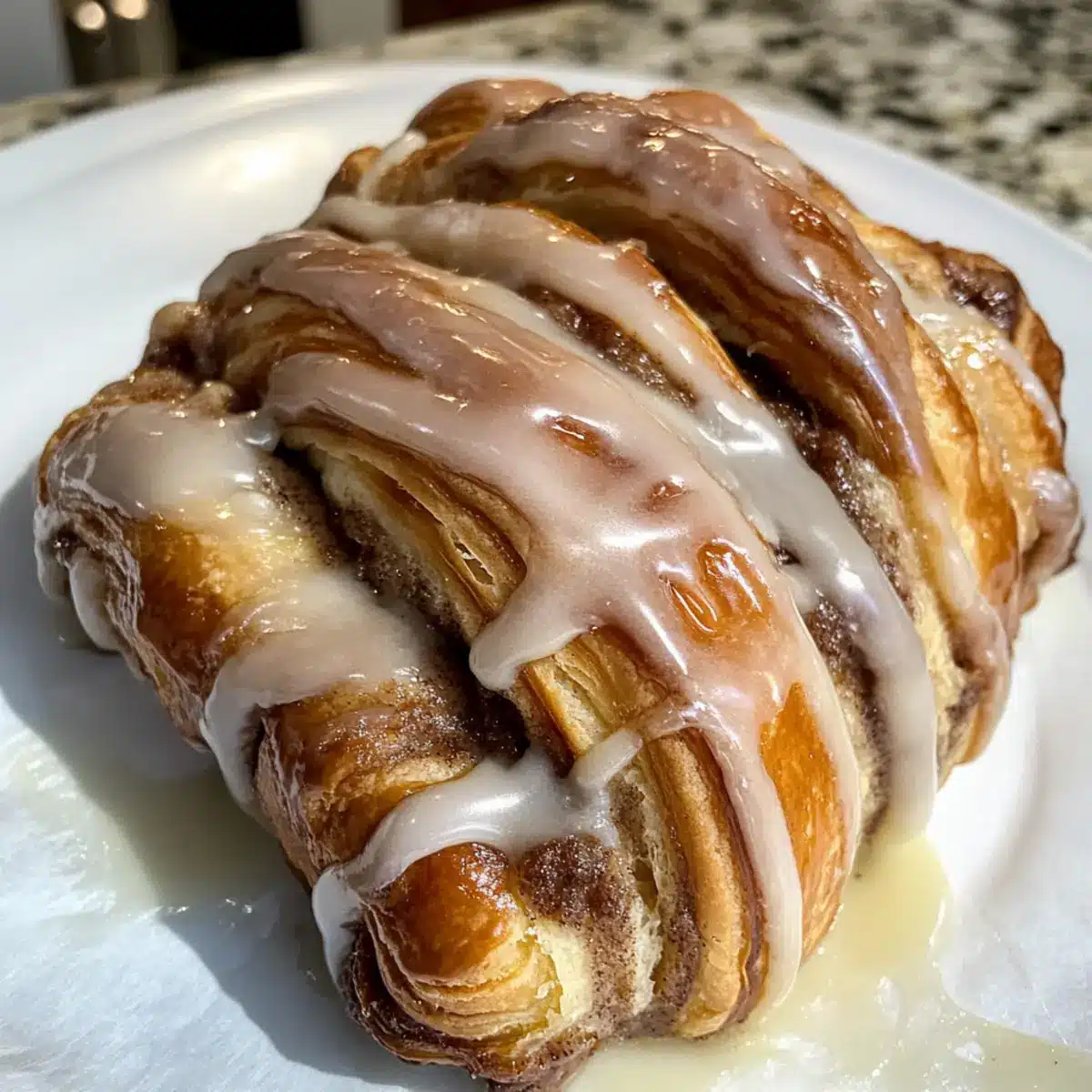 Zimtschnecken-Croissants