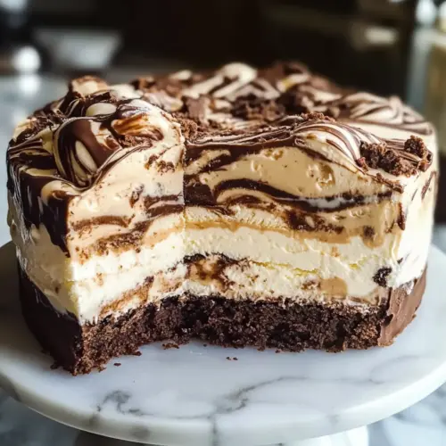 Kaffee-Eiscreme-Kuchen