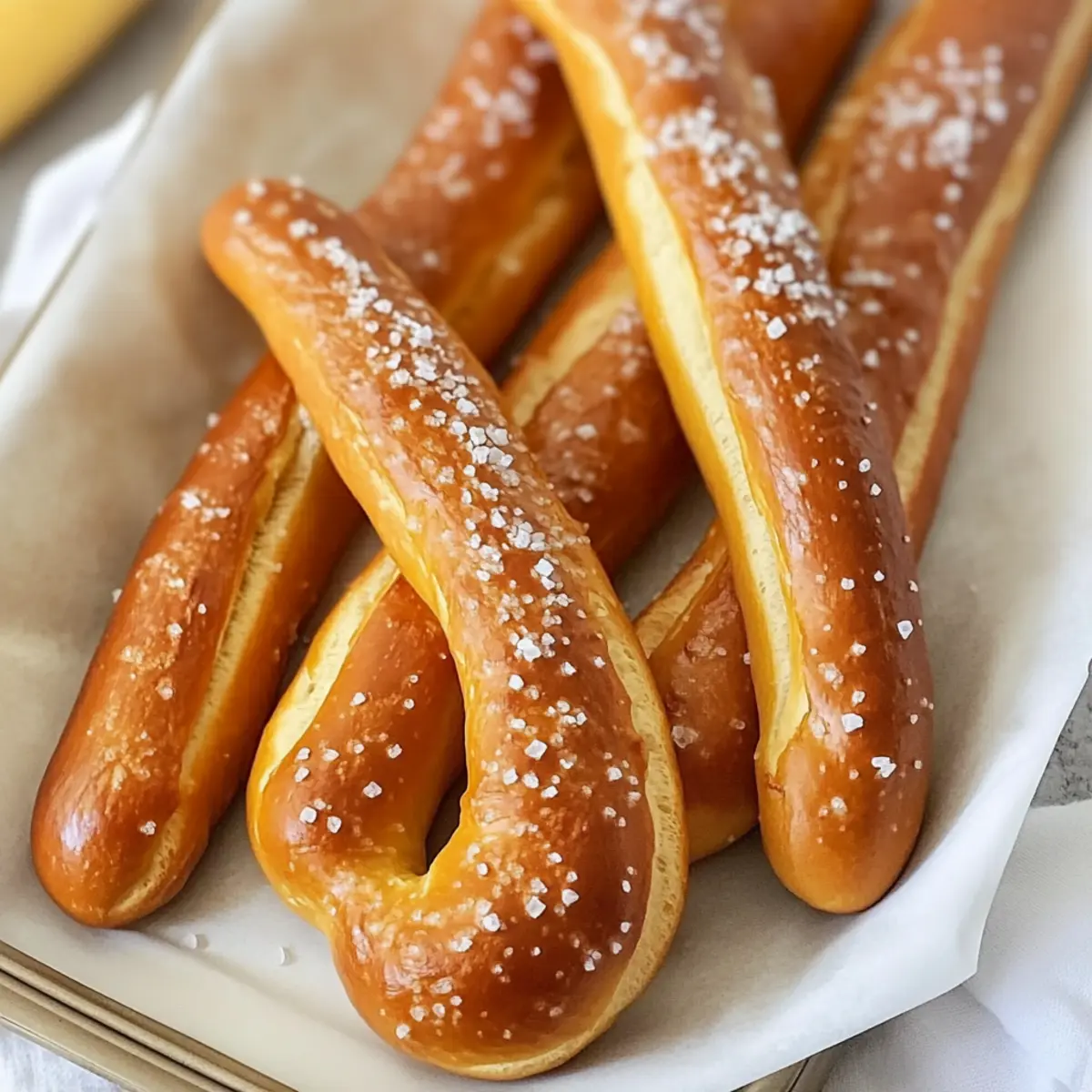 Hausgemachte deutsche Brezelstäbchen