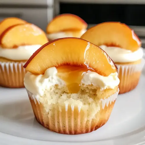 Honig-Pfirsich-Frischkäse-Muffins