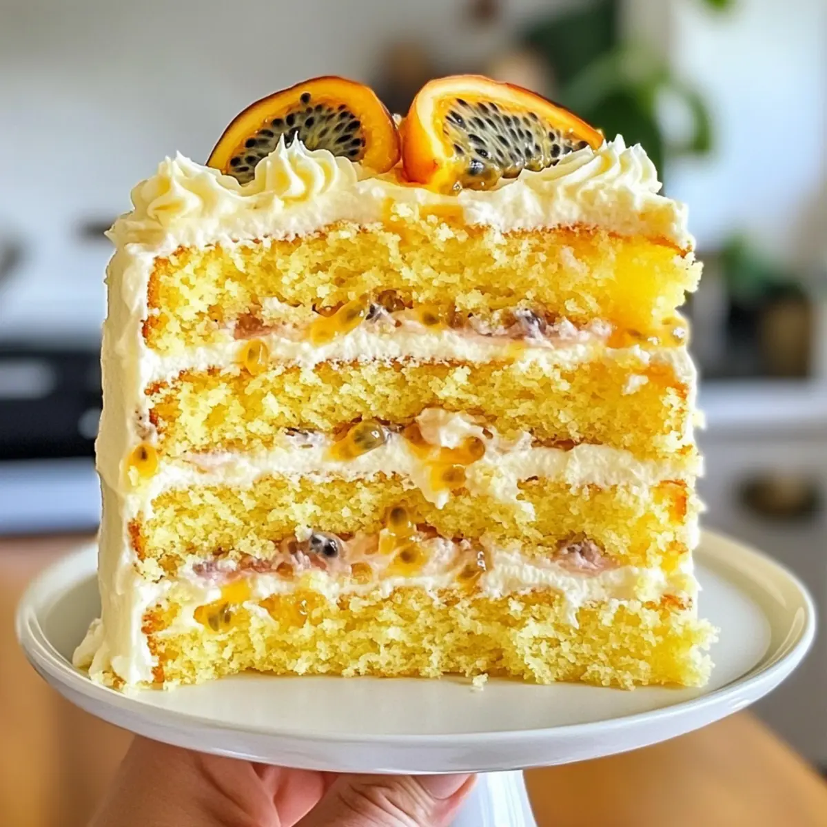 Passionsfrucht-Schichtkuchen