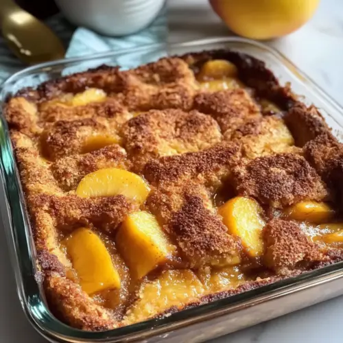 Pfirsich-Cobbler-Französischer Toast