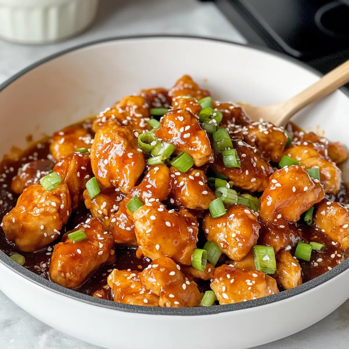 Gesunde Orangenhähnchen