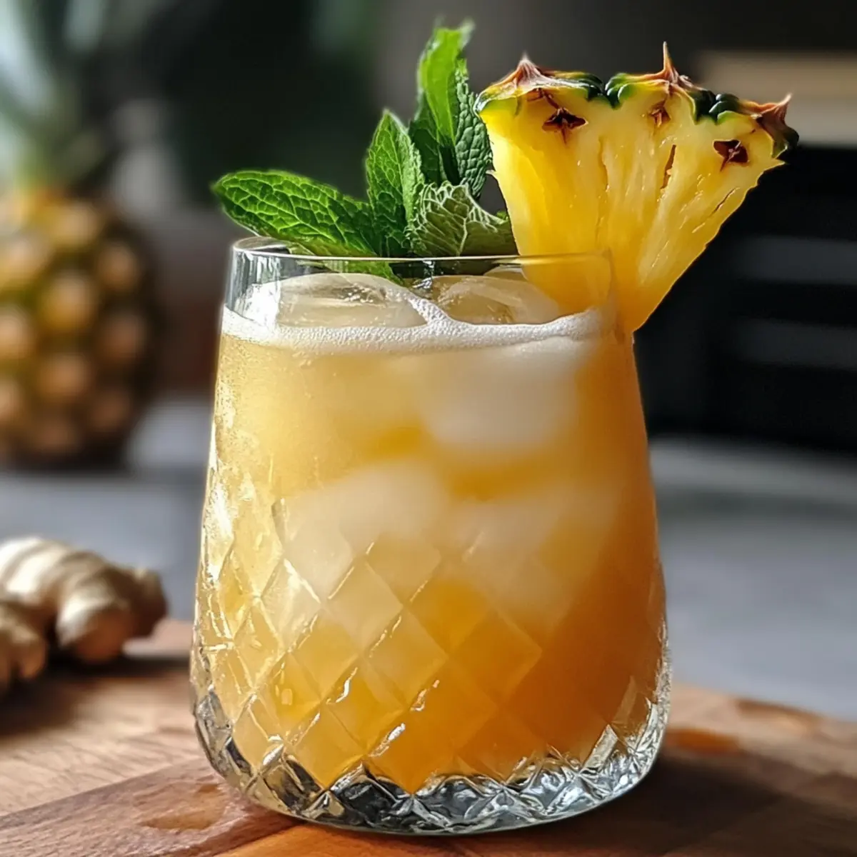 Ananas Ingwer Mocktail Freude