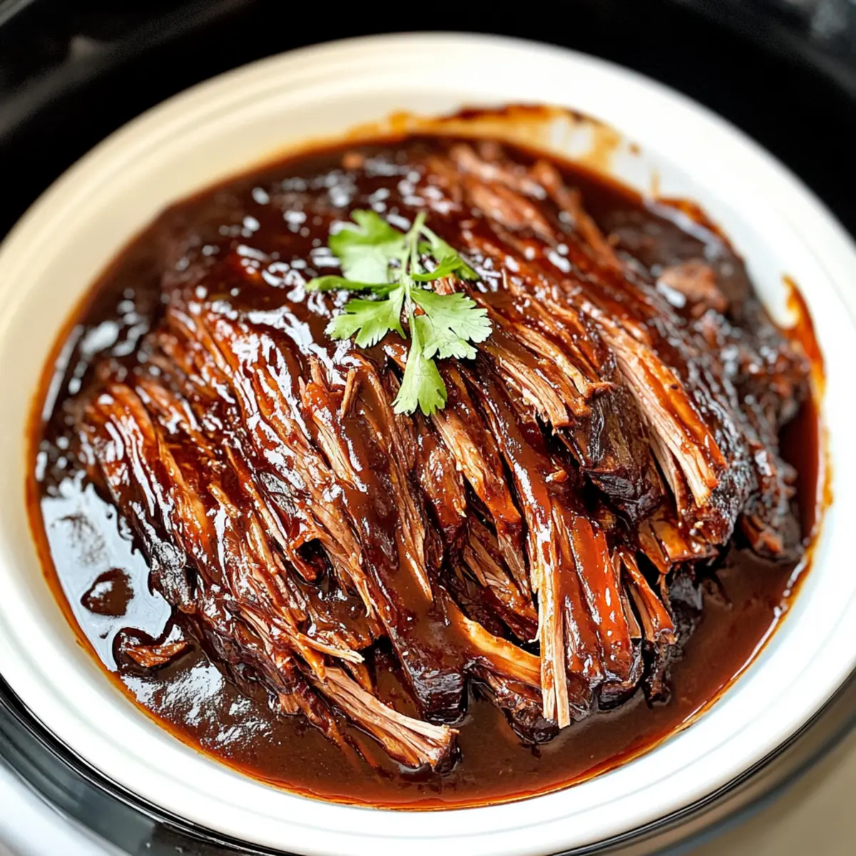 Slow Cooker BBQ Rinderbrust